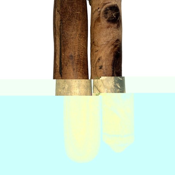 2 Antique Primitive Woodworking Wood Lathe Chisel Tools 12" & 16" User or Decor - Picture 6 of 9